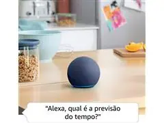 Echo Dot 5ª Geração Amazon Smart Speaker C/Alexa WiFi Bluetooth Azul - 3