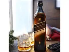 Whisky Escocês Blended Johnnie Walker Double Black Garrafa 1 Litro - 3