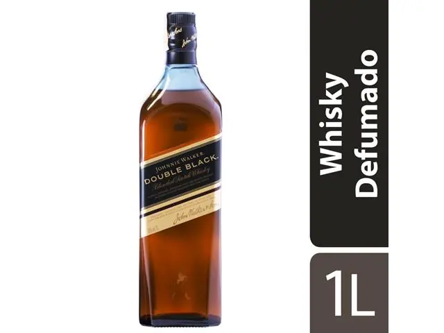 Whisky Escocês Blended Johnnie Walker Double Black Garrafa 1 Litro