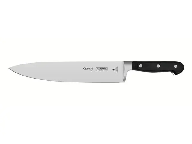 Faca Chef Tramontina Century com Lâmina em Inox e Cabo 10"