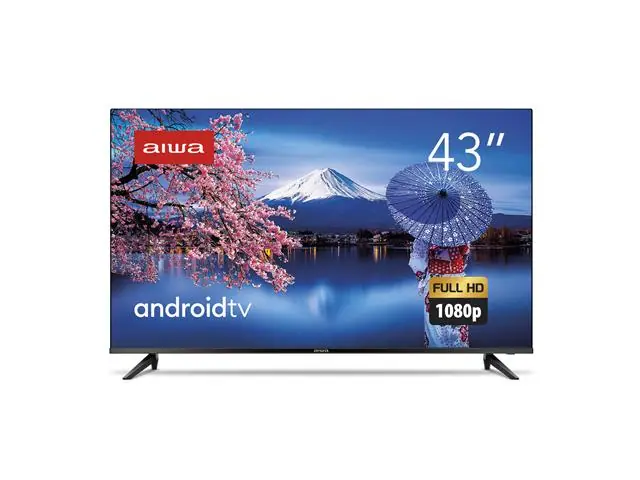 Smart TV Aiwa 43" Full HD Android Borda Ultrafina HDR10 Dolby Áudio