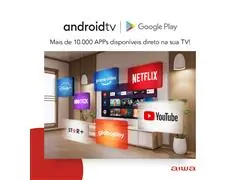 Smart TV Aiwa 50" 4K Android Borda Ultrafina HDR10 Dolby Áudio - 5