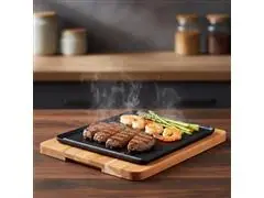 Mix Gril Retangular em Ferro Fundido com Base em Madeira Tramontina - 9