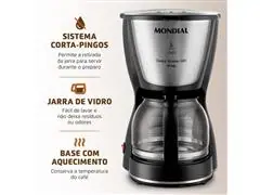 Cafeteira Elétrica Dolce Arome Inox 18 Xícaras Mondial 110V - 2