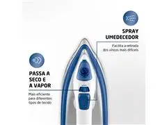 Ferro a Vapor Mondial Branco/Azul 1200W  FVN-01-BL - 3