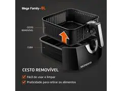 Fritadeira Sem Óleo Air Fryer 8L Mondial Preto 1900W  AFN-80-BI - 5