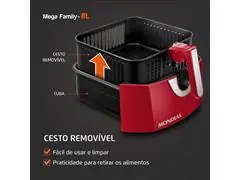 Fritadeira Sem Óleo Air Fryer 8L Mondial Vermelho 1900W  AFN-80-RI - 5