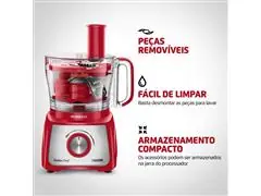 Multiprocessador Turbo Chef 5em1 Mondial Vermelho 1000W  MPN-01-R - 4