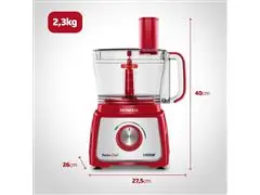 Multiprocessador Turbo Chef 9em1 Mondial Vermelho 1000W  MPN-01-RF - 4