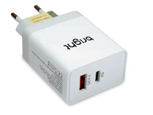 Carregador Ultra Rápido Bright 4A Usb E Tipo C 36W