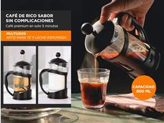 Cafetera Prensa Francesa Para Café y Té Émbolo de 800 ml GADNIC - 4