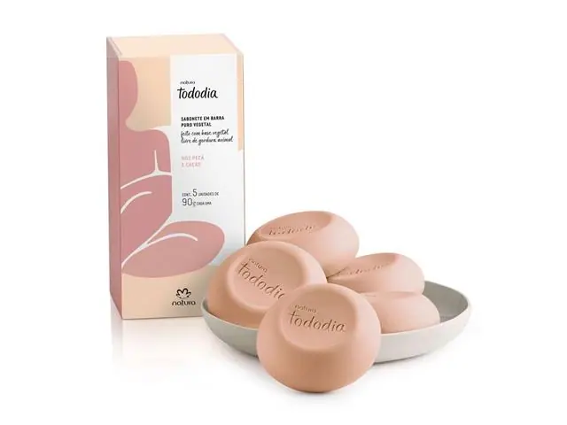 Sabonetes em Barra Natura Tododia Noz Pecã e Karité 5 Unidades