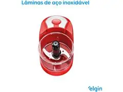 Mini Processador Turbo Press Elgin Vermelho 150W - 4