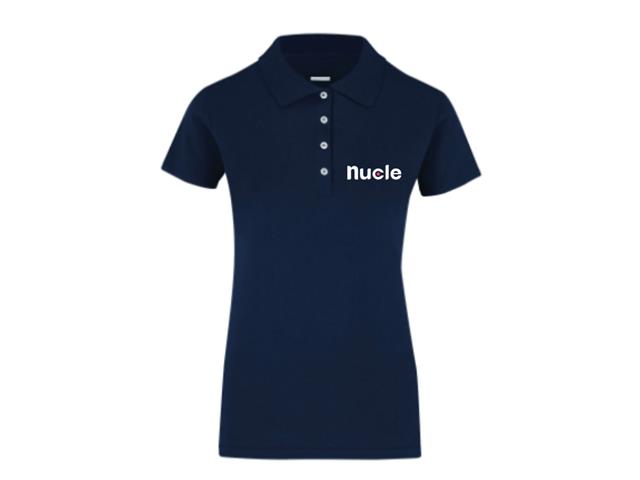 Playera tipo Polo Mujer con bordado Nucle (Talla M)