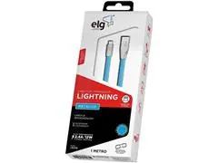 Cabo ELG Lightning Flat Em Tecido Trançado Nylon L810PB - 2