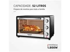 Forno Elétrico 52L Grand Family II Mondial Preto/Inox 1800W FR-52 220V - 1