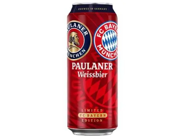 Cerveja Paulaner Weissbier FC Bayern München Edição Limitada 500ML