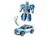 Carrinho Transformável Megaformers Guardian Polícia Azul Multikids - 1