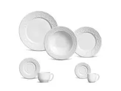 Aparelho De Jantar C/ 42 Peças Porto Brasil Madeleine Branco - 0