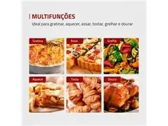 Forno Elétrico 52L Grand Family II Mondial FR-52 Preto/Inox 1800W 110V - 3