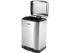 Lixeira Retangular Vonder 12 Litros Inox - 1