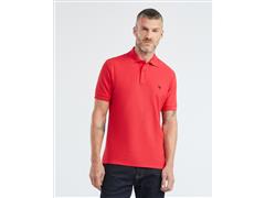 CHEVIGNON Camiseta de Hombre Tipo Polo, Classic Fit Manga Corta Roja - 1