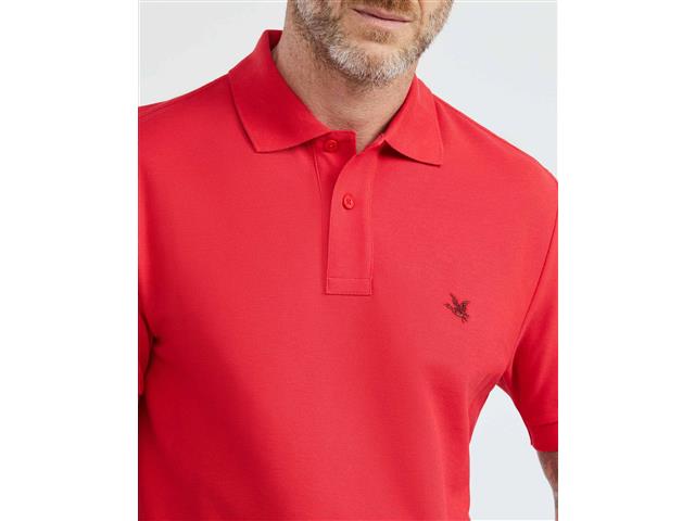 CHEVIGNON Camiseta de Hombre Tipo Polo, Classic Fit Manga Corta Roja