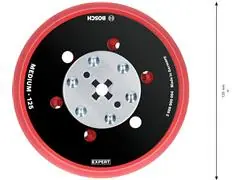 Prato autoaderente para lixadeira excêntrica Bosch EXPERT 125mm - 3