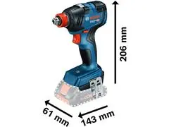 Chave de impacto a bateria Bosch GDX 18V-200 Brushless 18V SB - 4