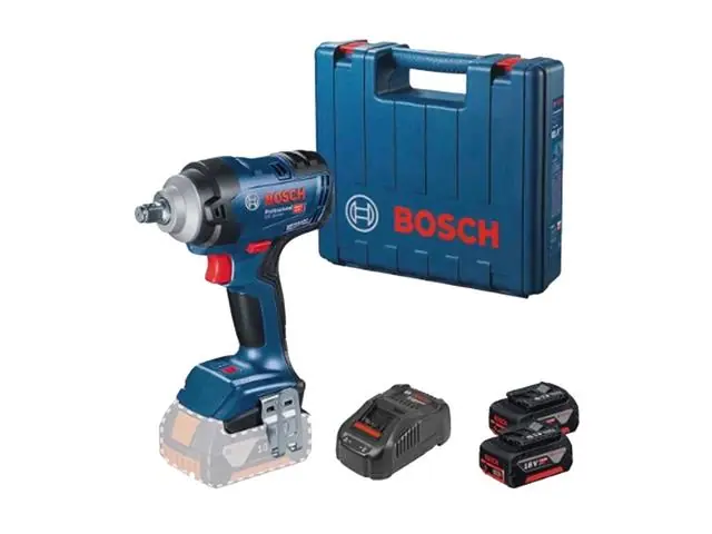 Chave de Impacto Bosch GDS 18V-400 18V Brushless 2 baterias e maleta