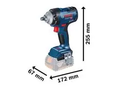 Chave de Impacto Bosch GDS 18V-400 18V Brushless 2 baterias e maleta - 3