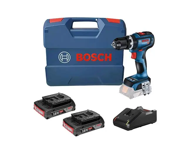 Furadeira e parafusadeira Bosch GSB 18V-90C 18V + 2B e maleta