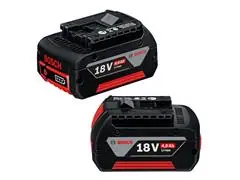 Kit de 2 Baterias GBA 18V 4Ah + Carregador Bosch GAL 18V-40 Bivolt - 1