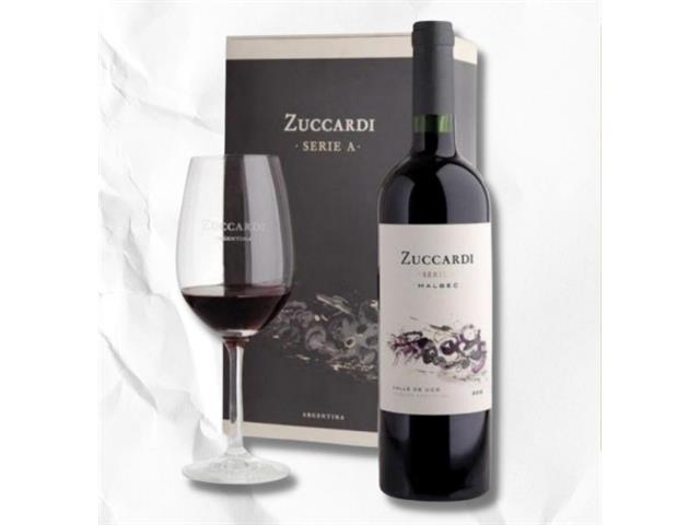 Estuche ZUCCARDI Serie A Malbec con Copa