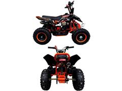 Cuatrimoto 2 Tiempos Motor 49cc ATV05 Premium Color Negra con Rojo 202 - 1