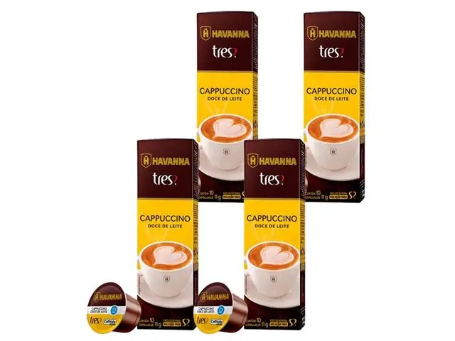 Combo 40 Cápsulas Três Corações Cappuccino Doce de Leite Havanna