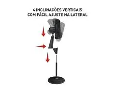 Ventilador de Coluna Arno VE70 X-treme 7 Preto e Azul 40CM - 3