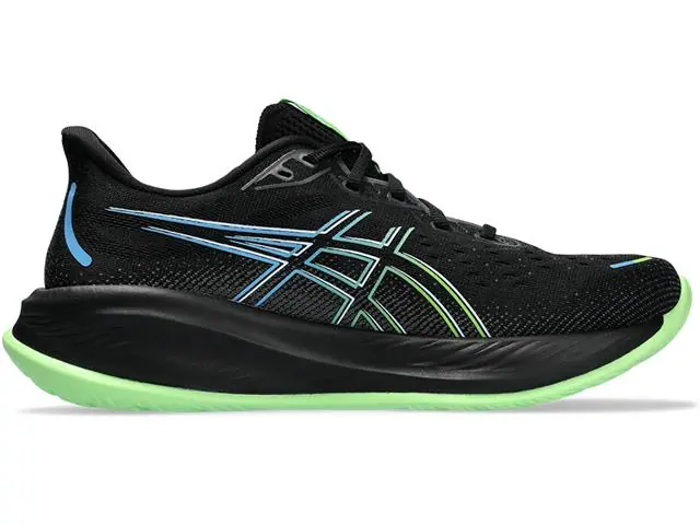 Tênis Asics Gel-Cumulus 26 Black/Electric Lime Masc