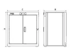 Módulo Smart System para Bancada Tramontina PRO com 2 Portas - 2