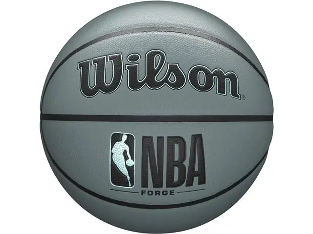 Bola de Basquete Wilson NBA Forge Cinza Preto 7