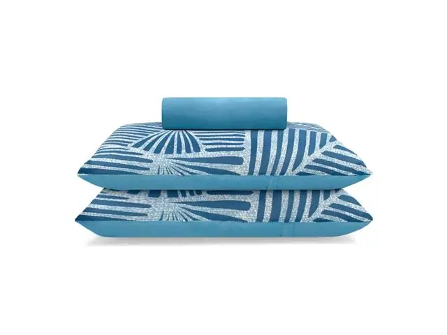 Jogo de Cama King Buettner Basic Malha Noronha Azul 3 Peças