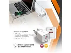 Carregador de Parede ELG 30W Gan Universal 2 Saidas - 1