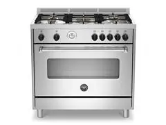 Fogão Master Bertazzoni 90cm 5 queimadores Inox forno a gás 220V - 0