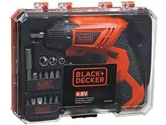 Kit Black&Decker Parafusadeira à Bateria com 16 Acessórios e Display