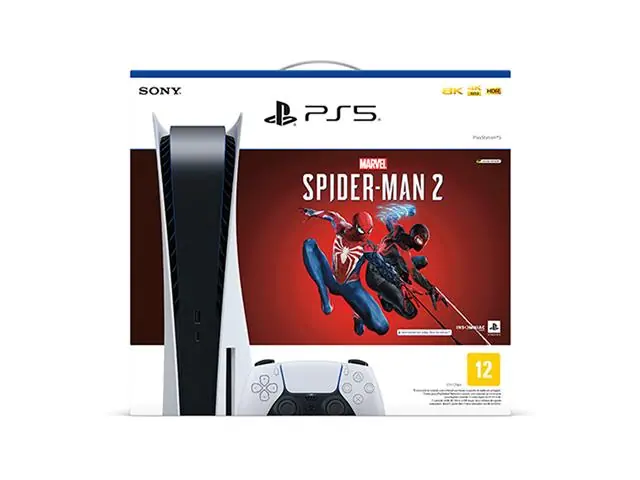 Console Playstation 5 Sony, SSD 825GB + Jogo Marvels Spider-Man 2