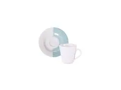 Kit Xícara e Pires de Café Tramontina Aquarius em Porcelana 70ml 12Pçs - 0