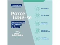 Kit Xícaras e Pires de Chá Tramontina Grid em Porcelana 185 ml 12 Pçs - 2