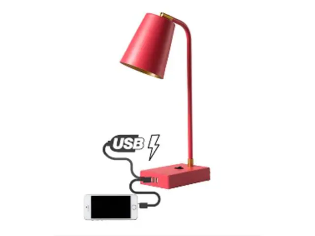 Luminária de mesa Ocanova USB A TUTTO Cor Rosa