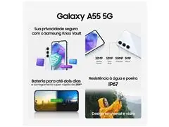 Smartphone Samsung Galaxy A55 5G 128GB 6.6"TriplaCâm 50+12+5MP Marinho - 6