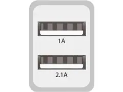 Carregador Universal ELG WC124E 2 Entradas USB Branco - 4